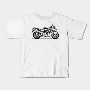 CBR1000F Motorcycle Sketch Art Kids T-Shirt